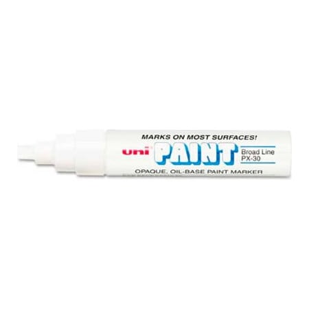 Sanford® Uni-Paint Marker, Broad Tip, White